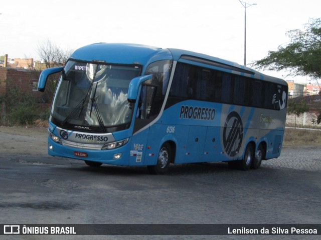 Auto Viação Progresso 6136 na cidade de Caruaru, Pernambuco, Brasil, por Lenilson da Silva Pessoa. Número da foto: #13314441.