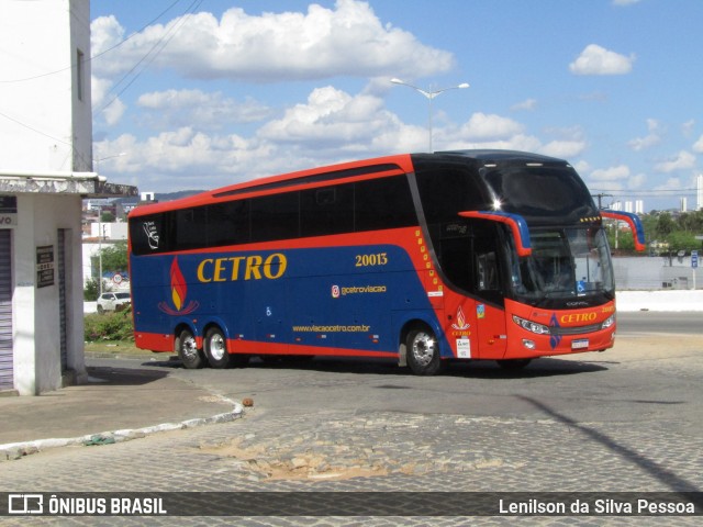 Viação Cetro 20013 na cidade de Caruaru, Pernambuco, Brasil, por Lenilson da Silva Pessoa. Número da foto: #13314570.