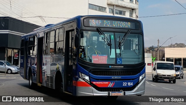 Viação Cidade de Caieiras 22.164 na cidade de Franco da Rocha, São Paulo, Brasil, por Thiago de Souza. Número da foto: #13315043.