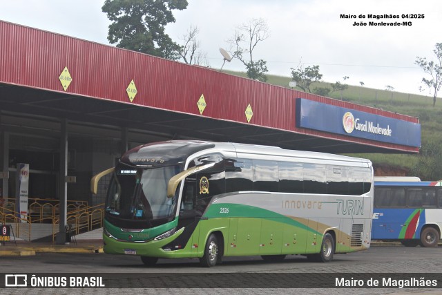 Turin Transportes 2526 na cidade de João Monlevade, Minas Gerais, Brasil, por Mairo de Magalhães. Número da foto: #13316569.