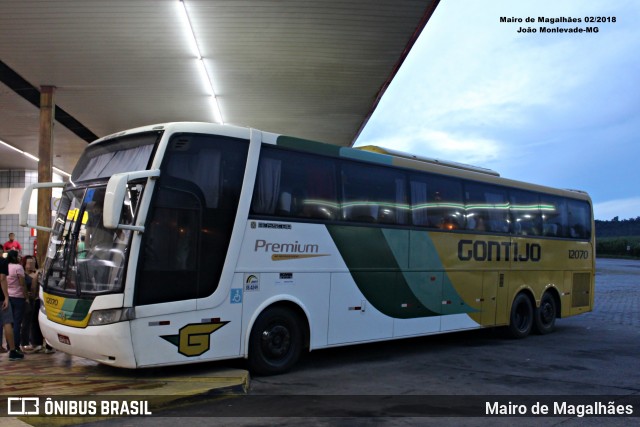 Empresa Gontijo de Transportes 12070 na cidade de João Monlevade, Minas Gerais, Brasil, por Mairo de Magalhães. Número da foto: #13316539.