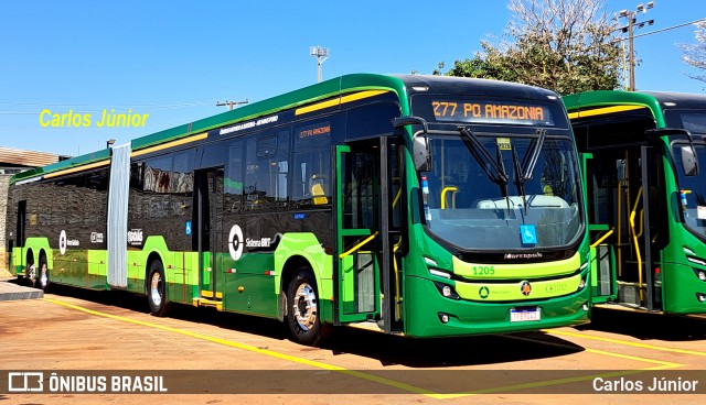 HP Transportes Coletivos 1205 na cidade de Goiânia, Goiás, Brasil, por Carlos Júnior. Número da foto: #13318937.