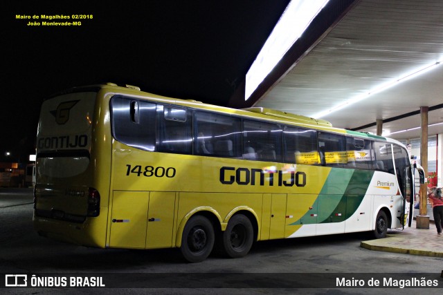 Empresa Gontijo de Transportes 14800 na cidade de João Monlevade, Minas Gerais, Brasil, por Mairo de Magalhães. Número da foto: #13319104.