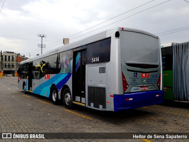 Next Mobilidade - ABC Sistema de Transporte 5414 na cidade de São Bernardo do Campo, São Paulo, Brasil, por Heitor de Sena Sapaterro. Número da foto: #13321347.