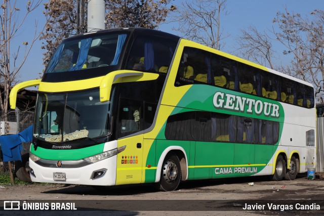 Buses Gentour  na cidade de Santiago, Santiago, Metropolitana de Santiago, Chile, por Javier Vargas Candia. Número da foto: #13321473.
