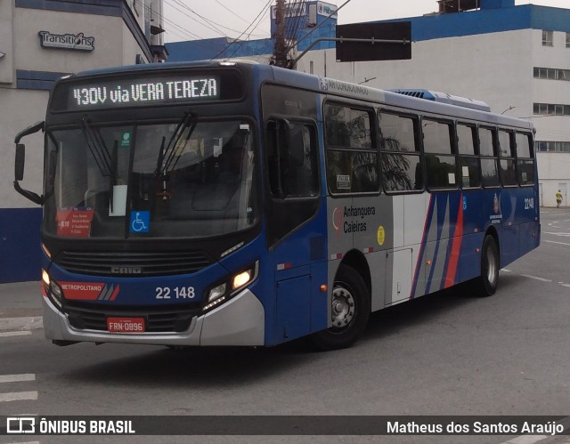 Viação Cidade de Caieiras 22.148 na cidade de Franco da Rocha, São Paulo, Brasil, por Matheus dos Santos Araújo. Número da foto: #13321060.