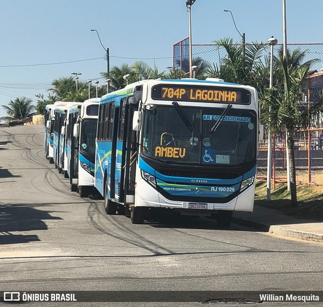 Viação Ponte Coberta RJ 190.026 na cidade de Nova Iguaçu, Rio de Janeiro, Brasil, por Willian Mesquita. Número da foto: #13325076.