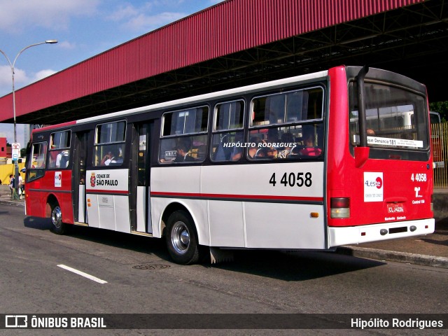 Nova Aliança  4 > Empresa de Transportes Novo Horizonte 4 4058 na cidade de São Paulo, São Paulo, Brasil, por Hipólito Rodrigues. Número da foto: #13324982.