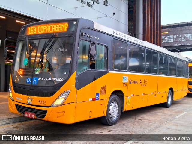 Real Auto Ônibus A41458 na cidade de Rio de Janeiro, Rio de Janeiro, Brasil, por Renan Vieira. Número da foto: #13327013.