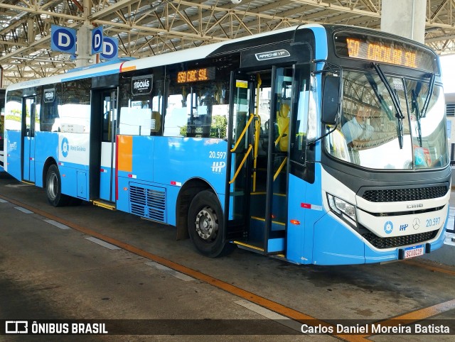 HP Transportes Coletivos 20.597 na cidade de Goiânia, Goiás, Brasil, por Carlos Daniel Moreira Batista. Número da foto: #13327328.