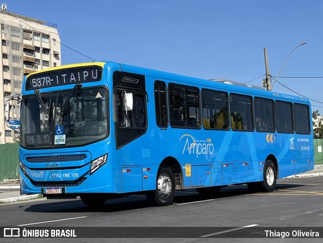 Viação Nossa Senhora do Amparo RJ 186.100 na cidade de Niterói, Rio de Janeiro, Brasil, por Thiago Oliveira. Número da foto: #13328775.