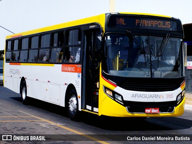 Viação Araguarina 3165 na cidade de Goiânia, Goiás, Brasil, por Carlos Daniel Moreira Batista. Número da foto: #13328300.