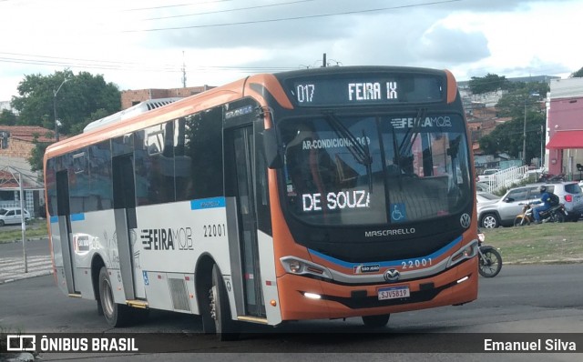 Auto Ônibus São João 22001 na cidade de Feira de Santana, Bahia, Brasil, por Emanuel Silva. Número da foto: #13330440.