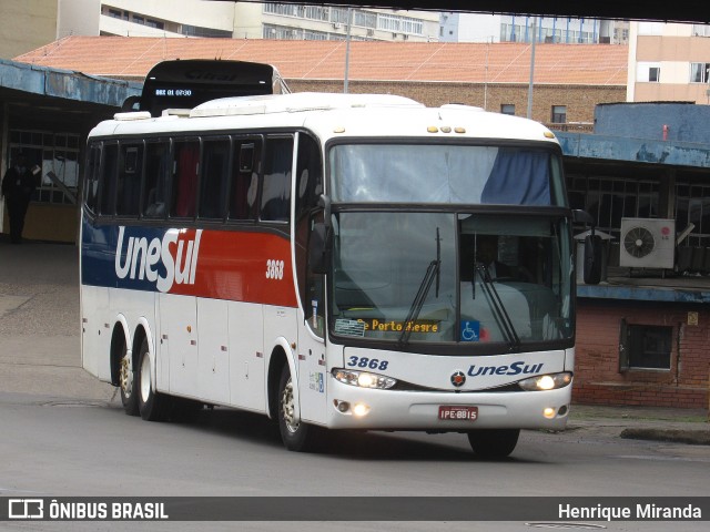 Unesul de Transportes 3868 na cidade de Porto Alegre, Rio Grande do Sul, Brasil, por Henrique Miranda. Número da foto: #13331085.