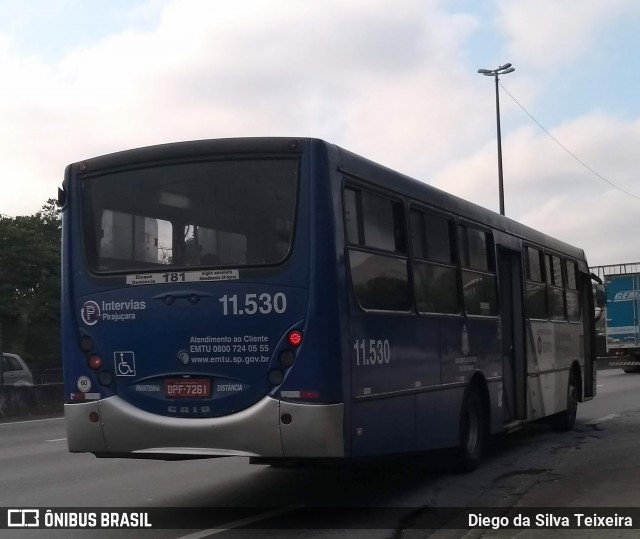 Viação Pirajuçara 11.530 na cidade de Taboão da Serra, São Paulo, Brasil, por Diego da Silva Teixeira. Número da foto: #13330774.