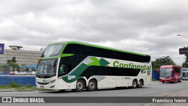 Viação Continental de Transportes 1003 na cidade de São Paulo, São Paulo, Brasil, por Francisco Ivano. Número da foto: #13332507.