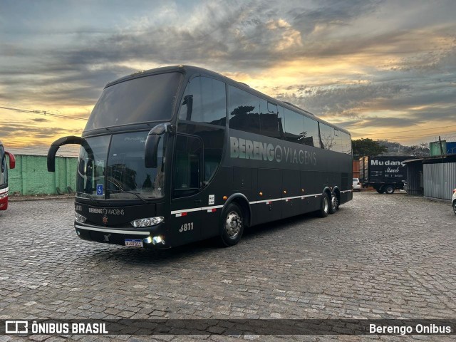 Berengo Viagens 3811 na cidade de Rio de Janeiro, Rio de Janeiro, Brasil, por Berengo Onibus. Número da foto: #13331523.