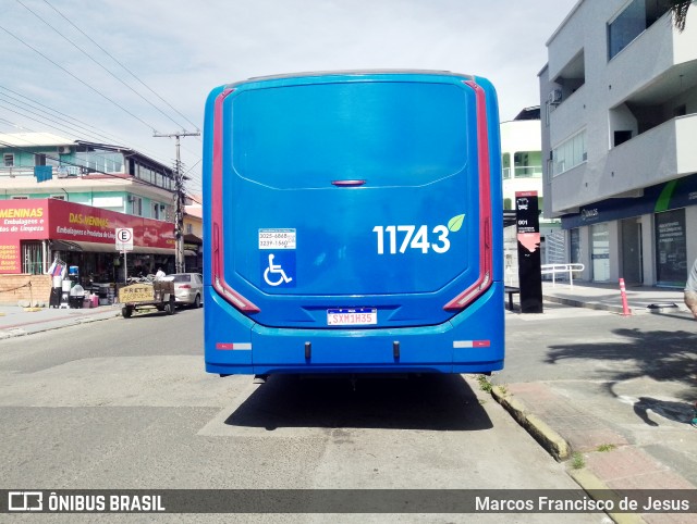 Canasvieiras Transportes 11743 na cidade de Florianópolis, Santa Catarina, Brasil, por Marcos Francisco de Jesus. Número da foto: #13330407.