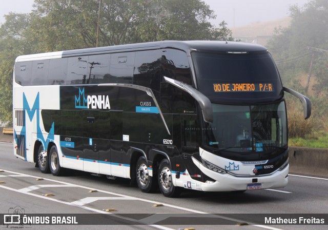 Empresa de Ônibus Nossa Senhora da Penha 65010 na cidade de Barra Mansa, Rio de Janeiro, Brasil, por Matheus Freitas. Número da foto: #13332020.