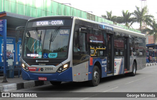 Viação Osasco 21.994 na cidade de Jandira, São Paulo, Brasil, por George Miranda. Número da foto: #13331011.